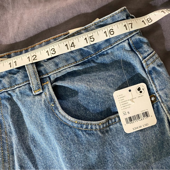 We the Free Dreamscape Tiered Wide-Leg Jeans in Indigo Illusion - size 32S NWT - Picture 7 of 9